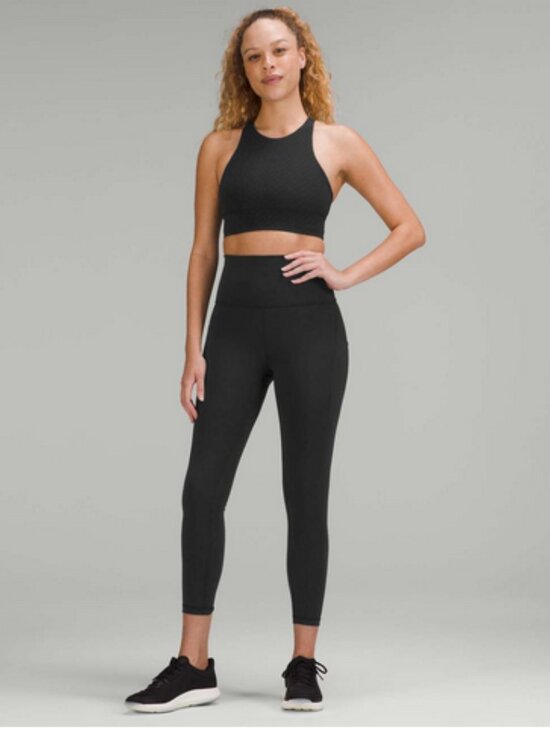 lululemon athletica Pants - Lululemon Wunder Train High-Rise Tight with Pockets 25" Black Size 6